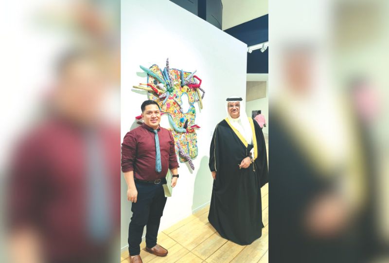 Filipino artist showcases 3D wall art installation